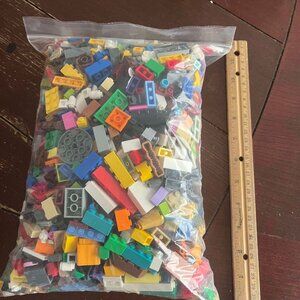 LEGO Bulk Lot of 2 Pounds Bricks Parts and Pieces 2 Lbs Grab Bag Mixed Lot